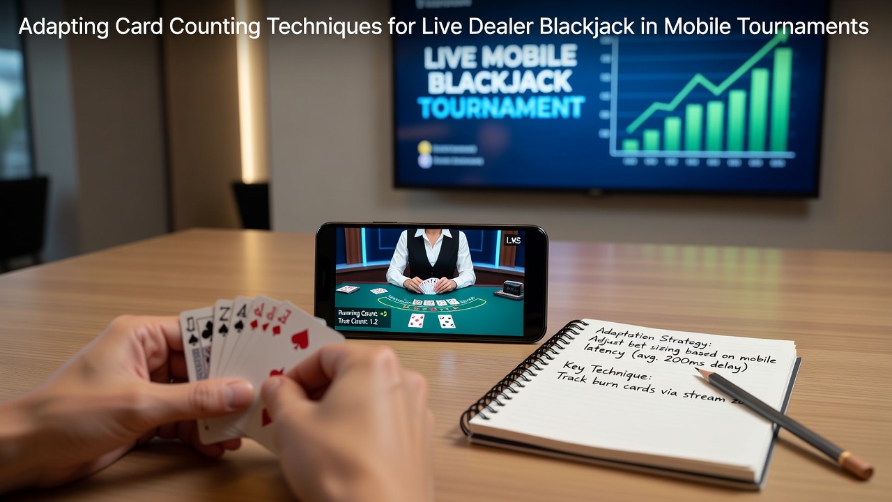 Anpassung von Karten-Zähl-Techniken in mobilen Live-Dealer-Blackjack-Turnieren