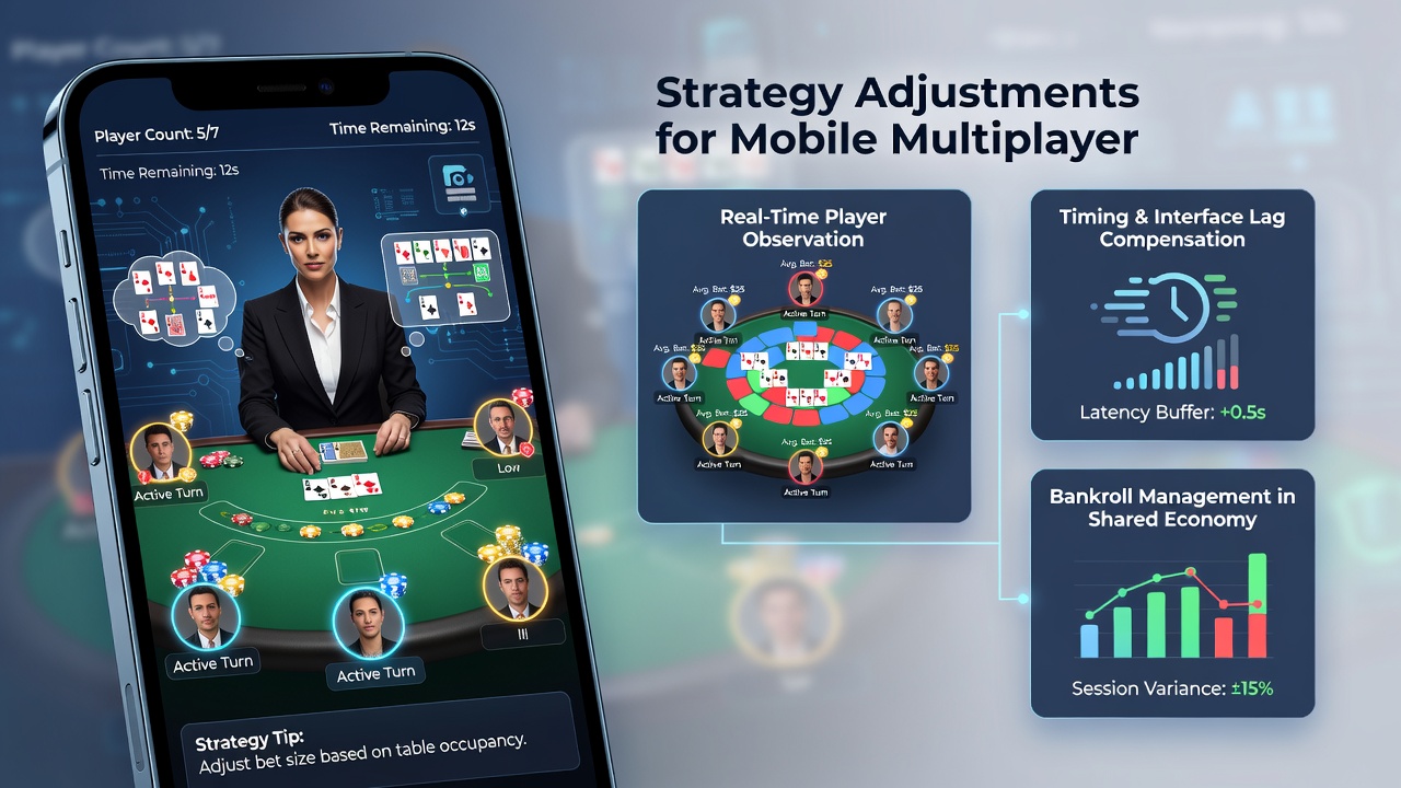 Turnierphase mit mehreren mobilen Blackjack-Spielern und Rangliste