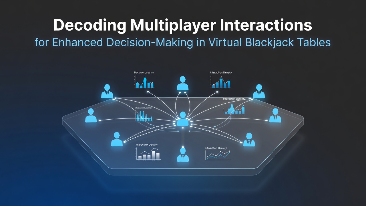 Virtueller Blackjack-Tisch mit mehreren Spielern und interaktiven Elementen
