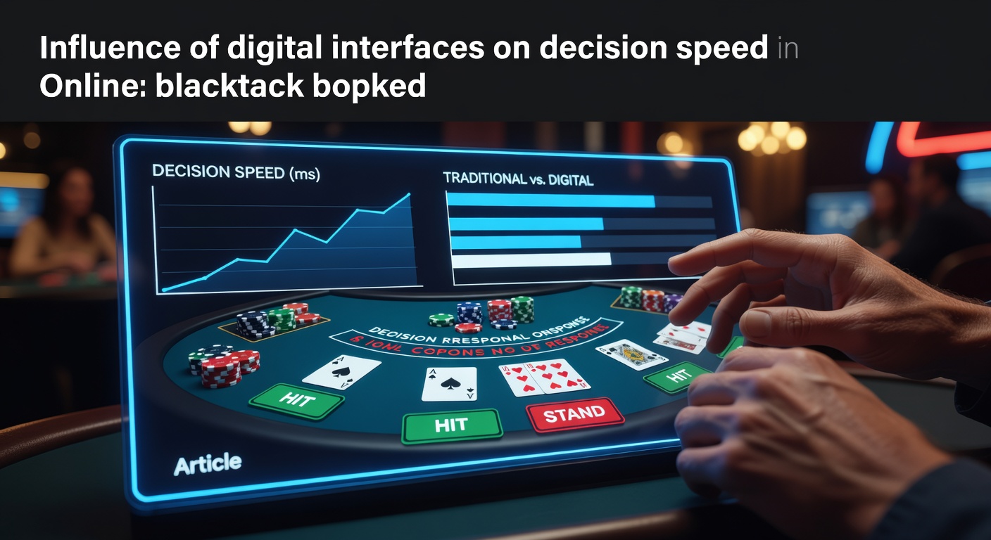 Digitale Blackjack-Oberfläche mit klaren Buttons und schnellen Entscheidungsoptionen